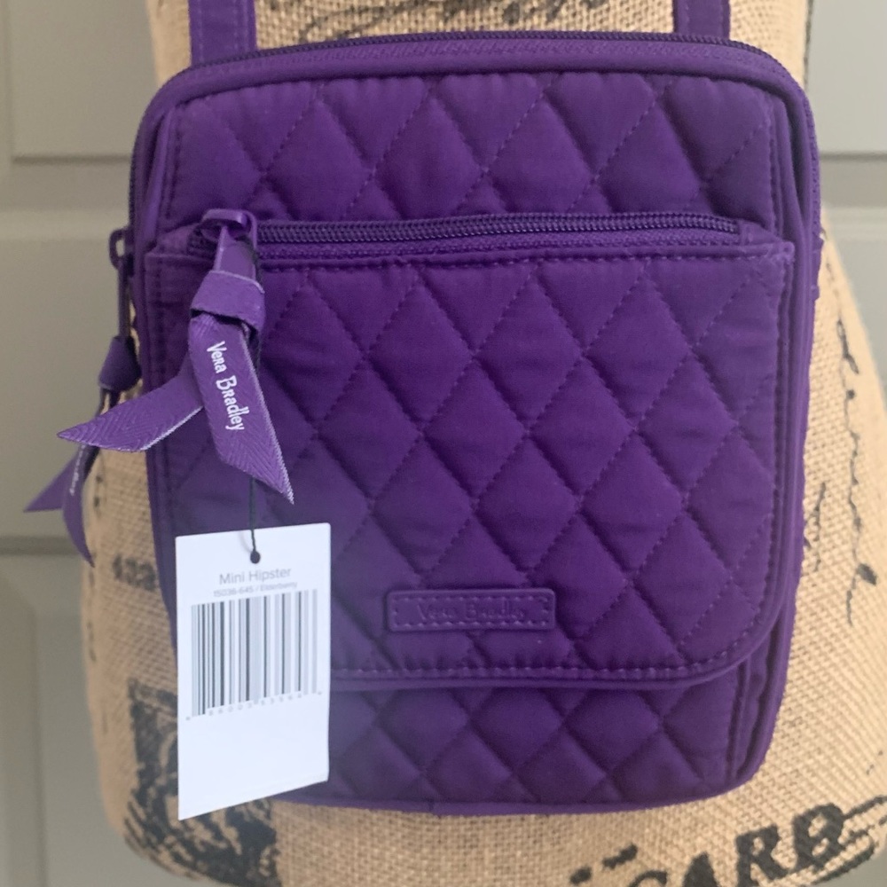 VERA BRADLEY Mini Hipster Elderberry